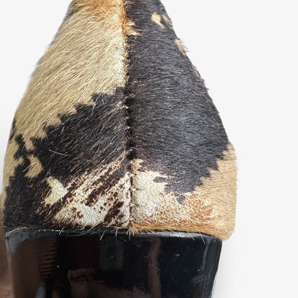 Steven By Steve Madden Argyle Black and Tan Heels - Picture 7 of 7
